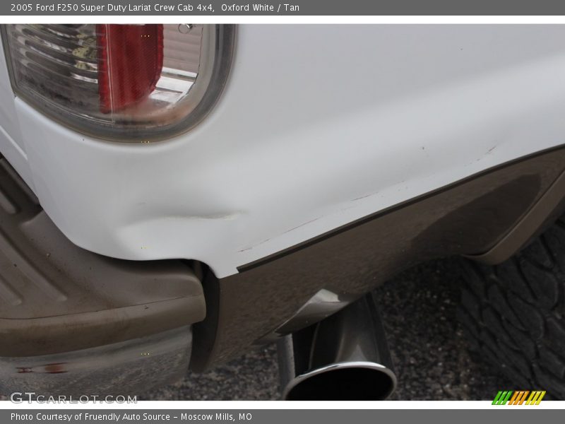 Oxford White / Tan 2005 Ford F250 Super Duty Lariat Crew Cab 4x4