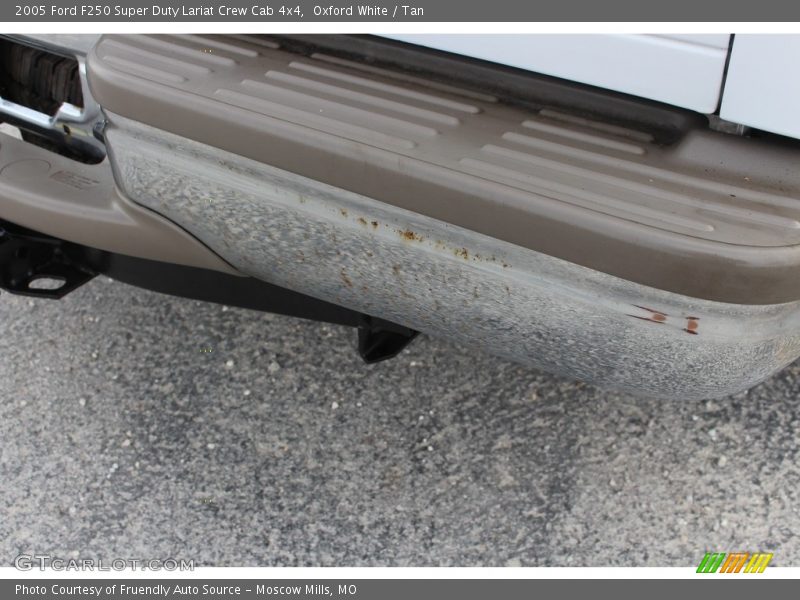 Oxford White / Tan 2005 Ford F250 Super Duty Lariat Crew Cab 4x4