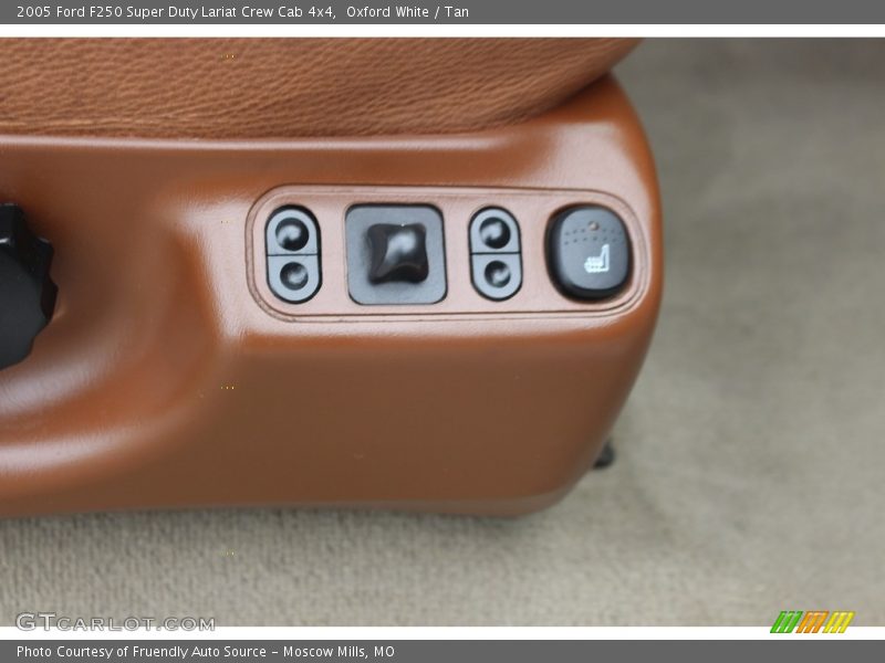 Oxford White / Tan 2005 Ford F250 Super Duty Lariat Crew Cab 4x4