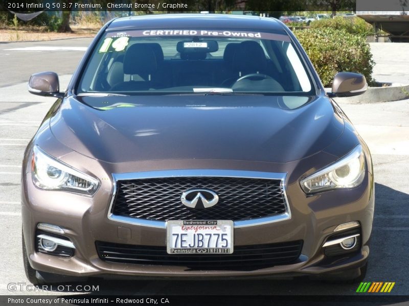 Chestnut Bronze / Graphite 2014 Infiniti Q 50 3.7 Premium