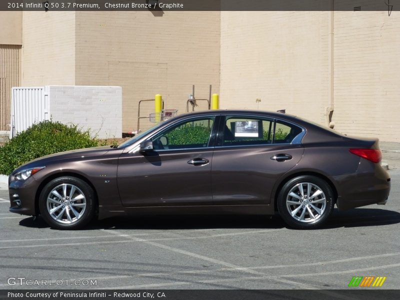 Chestnut Bronze / Graphite 2014 Infiniti Q 50 3.7 Premium