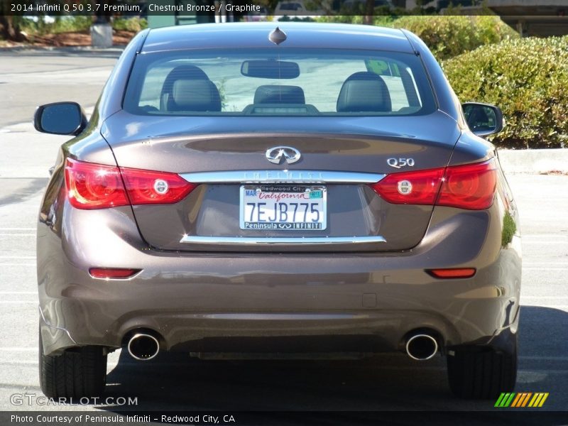 Chestnut Bronze / Graphite 2014 Infiniti Q 50 3.7 Premium