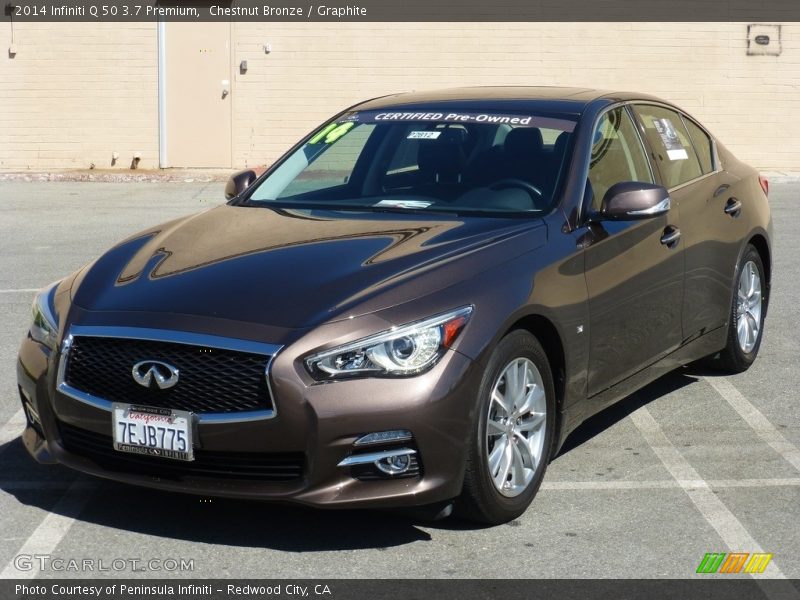 Chestnut Bronze / Graphite 2014 Infiniti Q 50 3.7 Premium