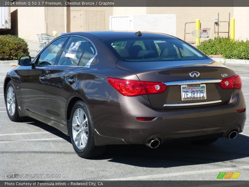 Chestnut Bronze / Graphite 2014 Infiniti Q 50 3.7 Premium