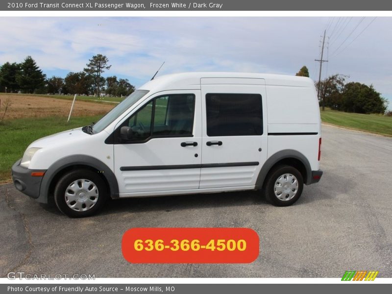 Frozen White / Dark Gray 2010 Ford Transit Connect XL Passenger Wagon