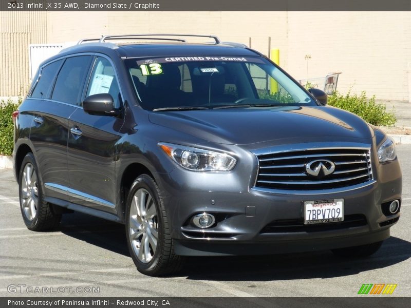 Diamond Slate / Graphite 2013 Infiniti JX 35 AWD