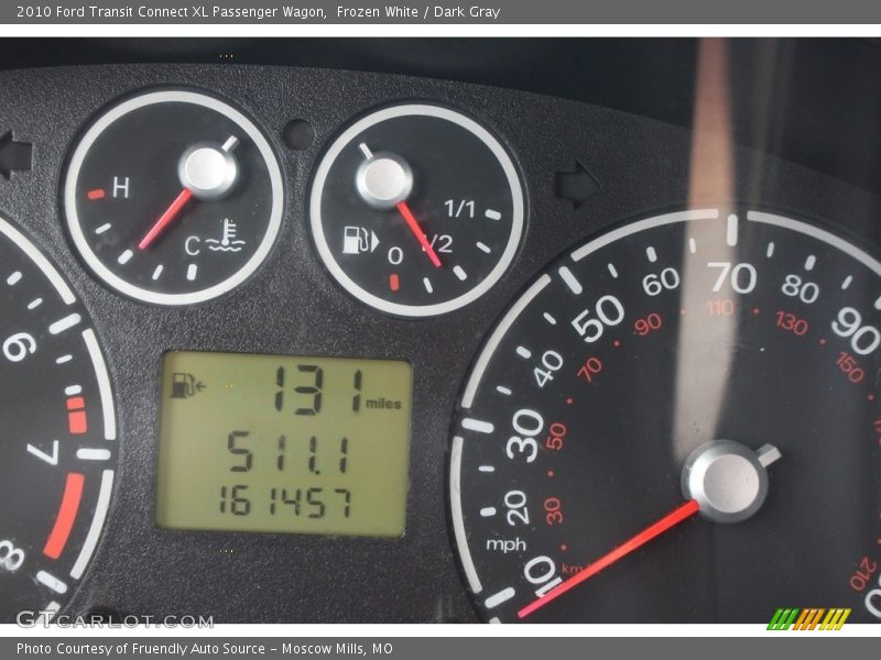 Frozen White / Dark Gray 2010 Ford Transit Connect XL Passenger Wagon