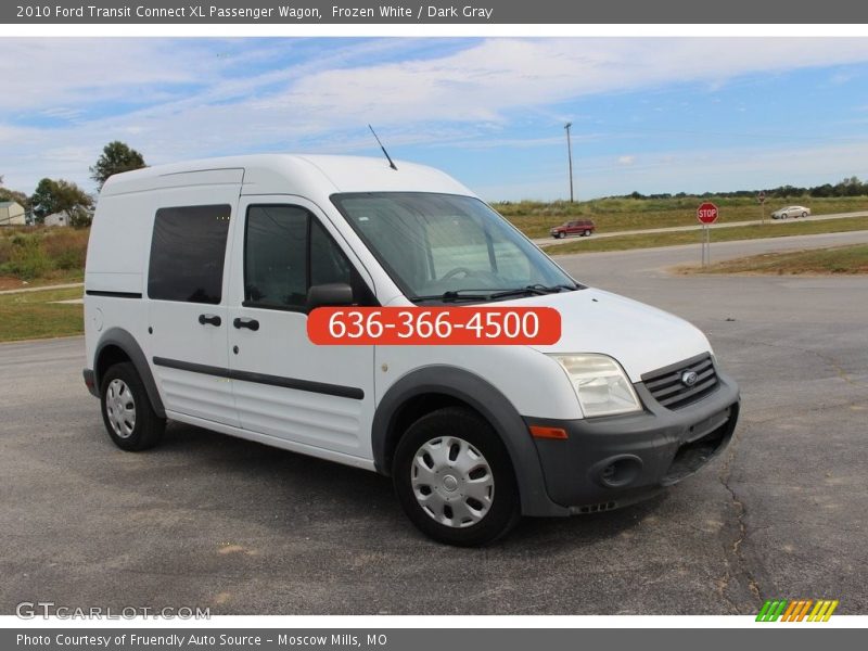 Frozen White / Dark Gray 2010 Ford Transit Connect XL Passenger Wagon
