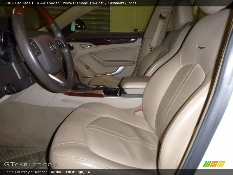 White Diamond Tri-Coat / Cashmere/Cocoa 2009 Cadillac CTS 4 AWD Sedan