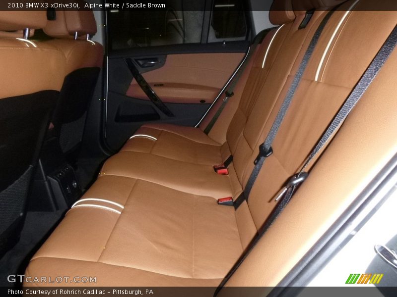 Alpine White / Saddle Brown 2010 BMW X3 xDrive30i