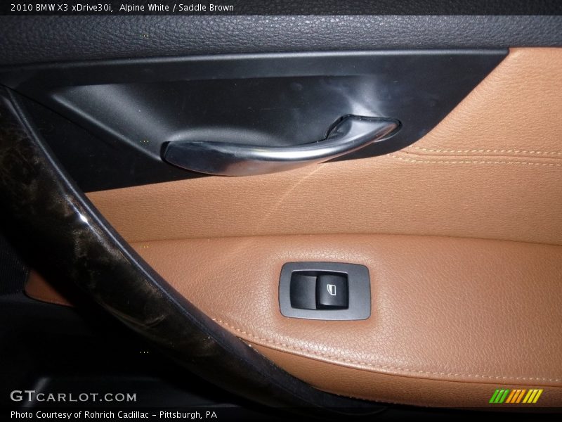 Alpine White / Saddle Brown 2010 BMW X3 xDrive30i