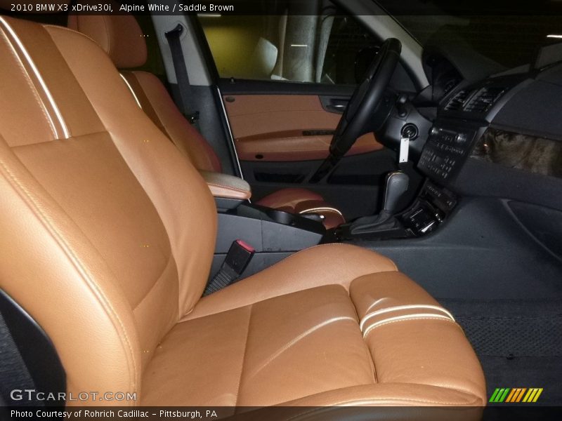 Alpine White / Saddle Brown 2010 BMW X3 xDrive30i