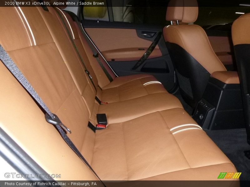 Alpine White / Saddle Brown 2010 BMW X3 xDrive30i