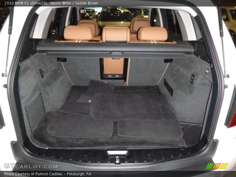 Alpine White / Saddle Brown 2010 BMW X3 xDrive30i