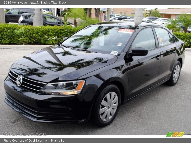 Black / Titan Black 2016 Volkswagen Jetta S