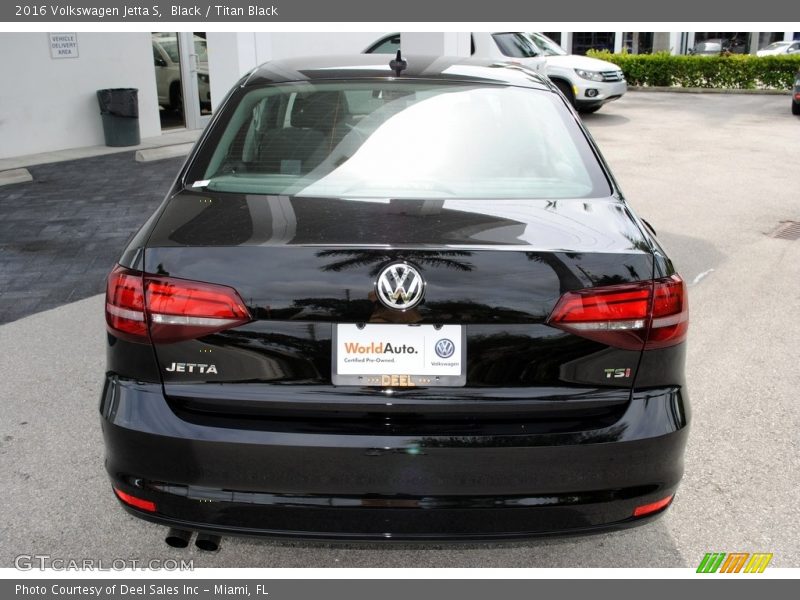 Black / Titan Black 2016 Volkswagen Jetta S