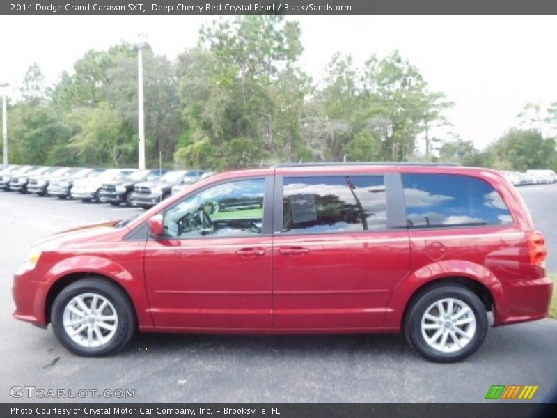 Deep Cherry Red Crystal Pearl / Black/Sandstorm 2014 Dodge Grand Caravan SXT