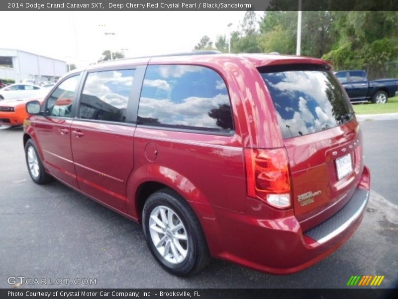 Deep Cherry Red Crystal Pearl / Black/Sandstorm 2014 Dodge Grand Caravan SXT