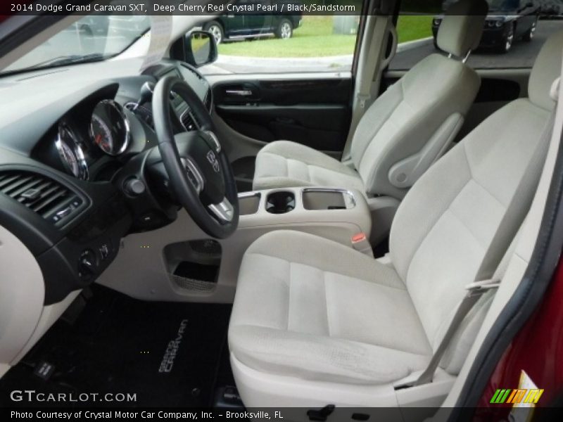 Deep Cherry Red Crystal Pearl / Black/Sandstorm 2014 Dodge Grand Caravan SXT