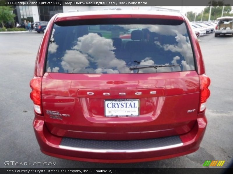 Deep Cherry Red Crystal Pearl / Black/Sandstorm 2014 Dodge Grand Caravan SXT