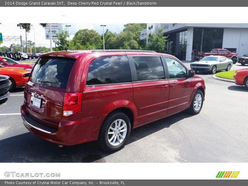 Deep Cherry Red Crystal Pearl / Black/Sandstorm 2014 Dodge Grand Caravan SXT