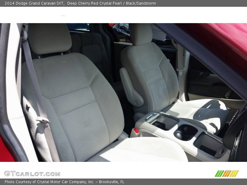 Deep Cherry Red Crystal Pearl / Black/Sandstorm 2014 Dodge Grand Caravan SXT