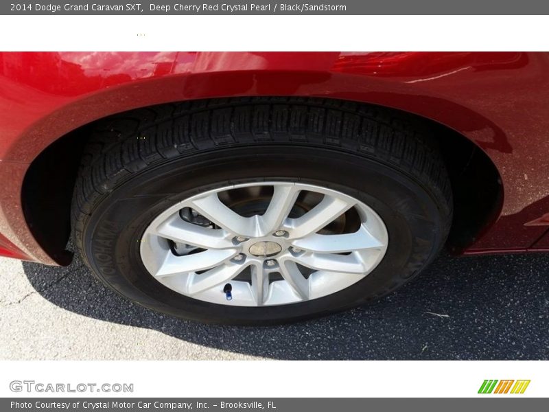Deep Cherry Red Crystal Pearl / Black/Sandstorm 2014 Dodge Grand Caravan SXT