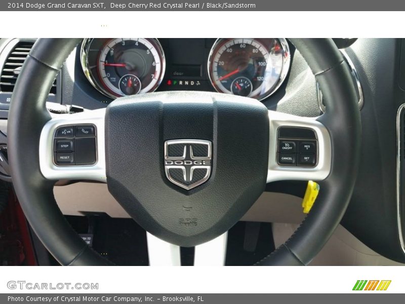 Deep Cherry Red Crystal Pearl / Black/Sandstorm 2014 Dodge Grand Caravan SXT