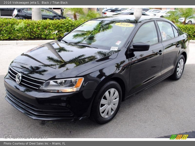 Black / Titan Black 2016 Volkswagen Jetta S