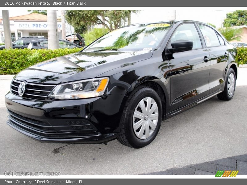 Black / Titan Black 2016 Volkswagen Jetta S