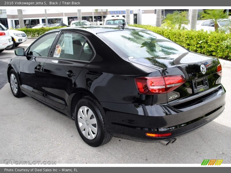 Black / Titan Black 2016 Volkswagen Jetta S