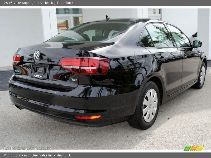 Black / Titan Black 2016 Volkswagen Jetta S