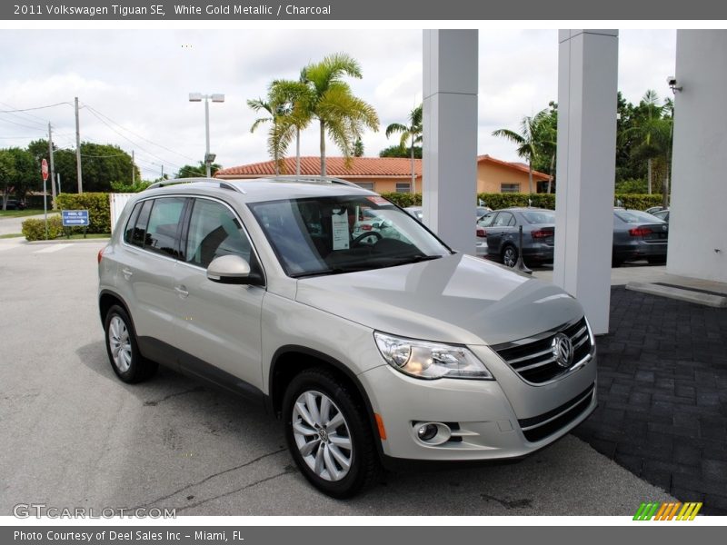 White Gold Metallic / Charcoal 2011 Volkswagen Tiguan SE