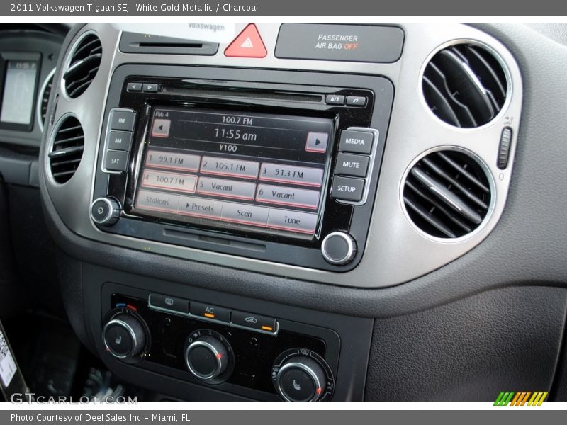 White Gold Metallic / Charcoal 2011 Volkswagen Tiguan SE