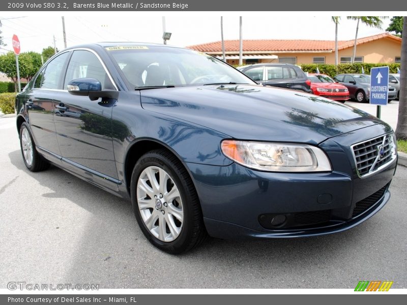 Barents Blue Metallic / Sandstone Beige 2009 Volvo S80 3.2