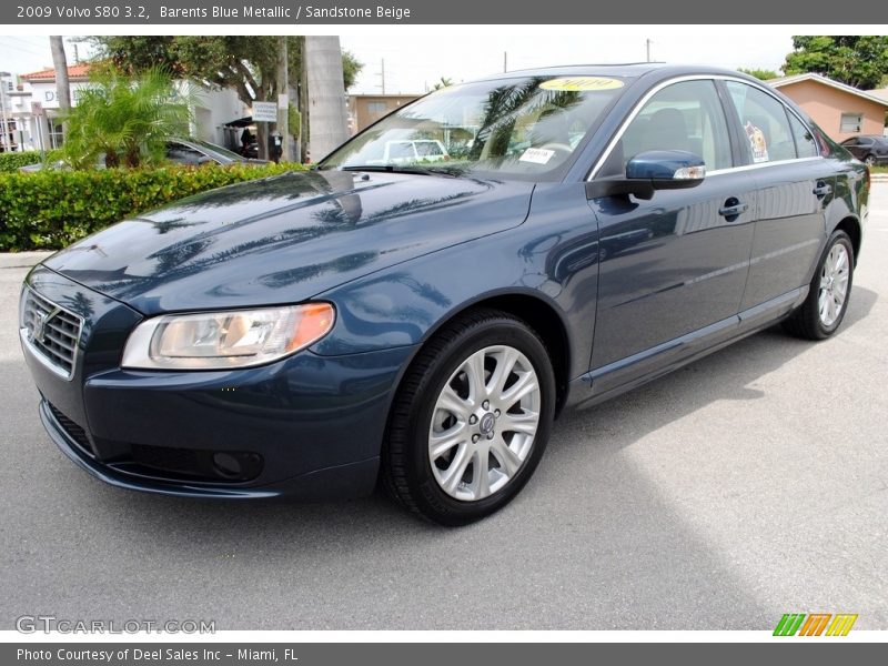 Barents Blue Metallic / Sandstone Beige 2009 Volvo S80 3.2