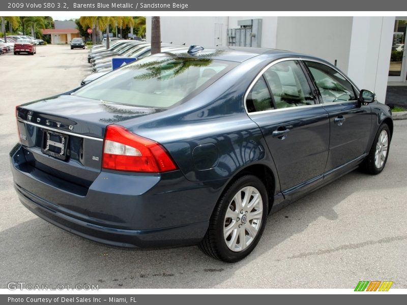 Barents Blue Metallic / Sandstone Beige 2009 Volvo S80 3.2