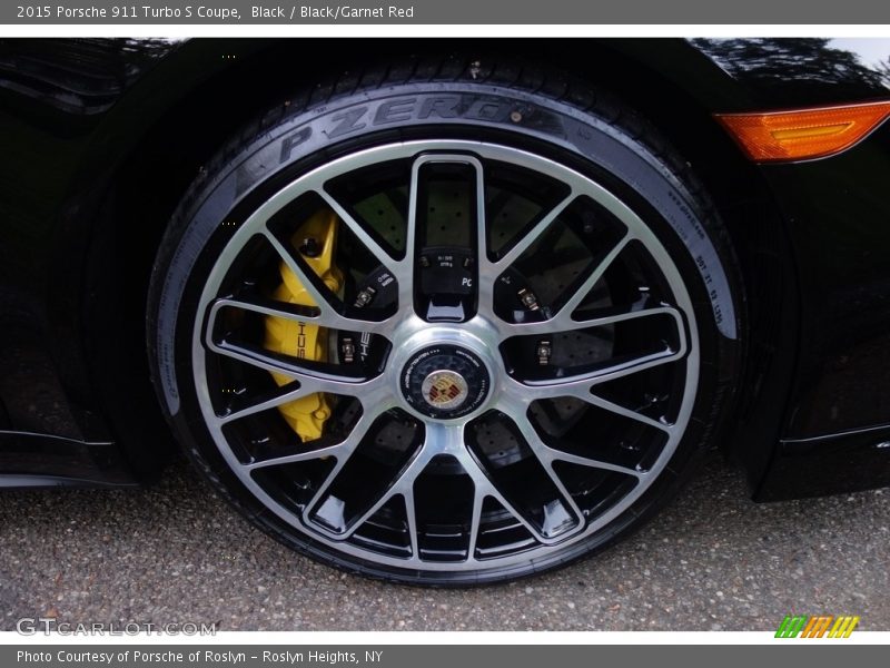 Black / Black/Garnet Red 2015 Porsche 911 Turbo S Coupe