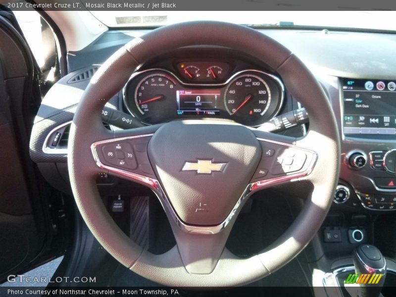 Mosaic Black Metallic / Jet Black 2017 Chevrolet Cruze LT