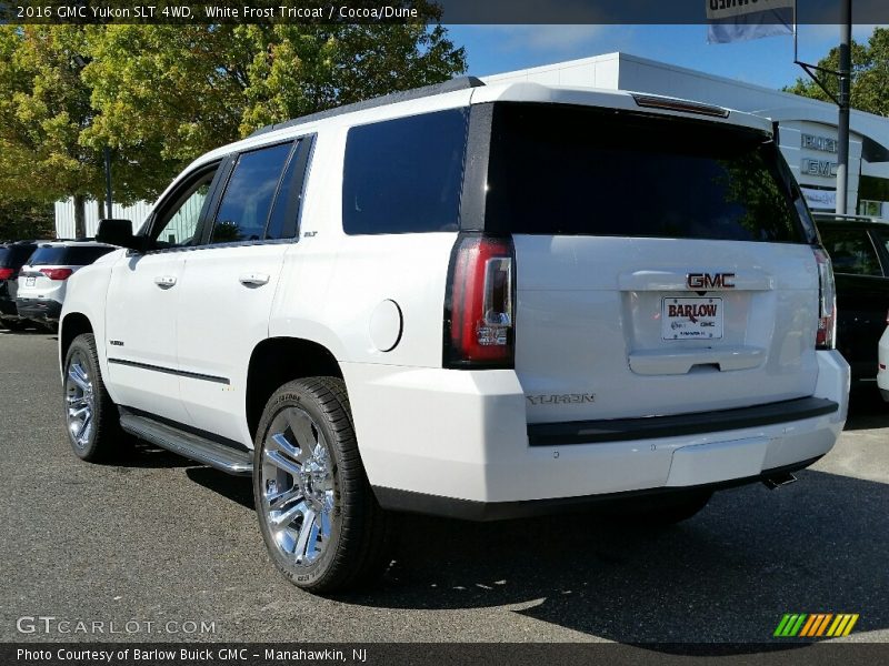 White Frost Tricoat / Cocoa/Dune 2016 GMC Yukon SLT 4WD