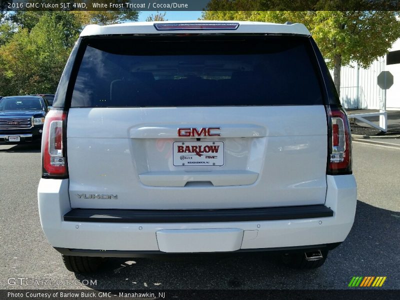 White Frost Tricoat / Cocoa/Dune 2016 GMC Yukon SLT 4WD