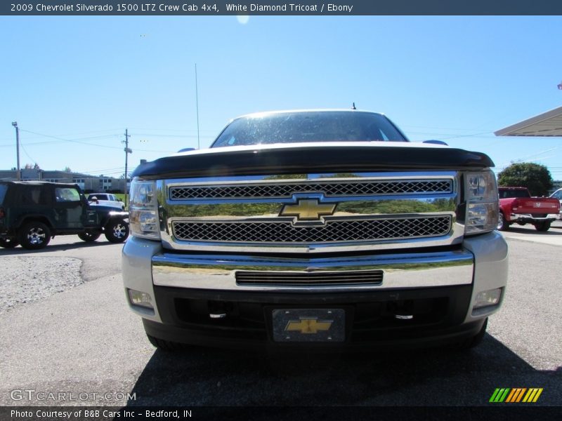 White Diamond Tricoat / Ebony 2009 Chevrolet Silverado 1500 LTZ Crew Cab 4x4