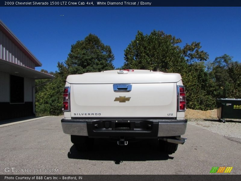 White Diamond Tricoat / Ebony 2009 Chevrolet Silverado 1500 LTZ Crew Cab 4x4