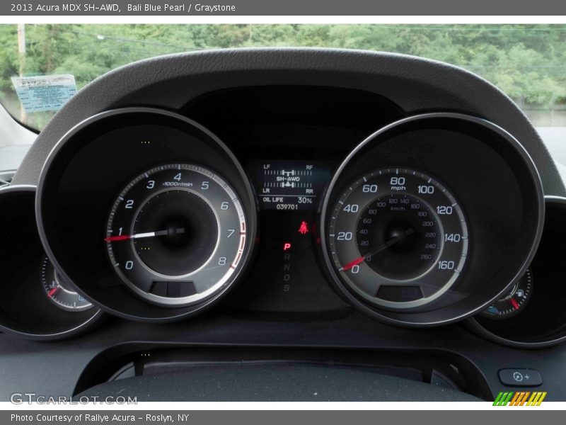 Bali Blue Pearl / Graystone 2013 Acura MDX SH-AWD