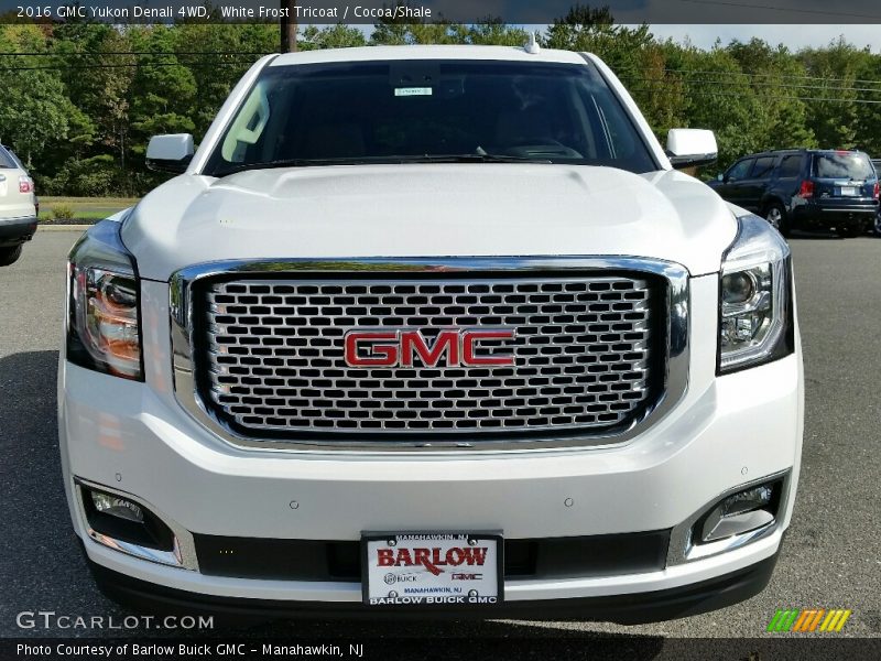 White Frost Tricoat / Cocoa/Shale 2016 GMC Yukon Denali 4WD