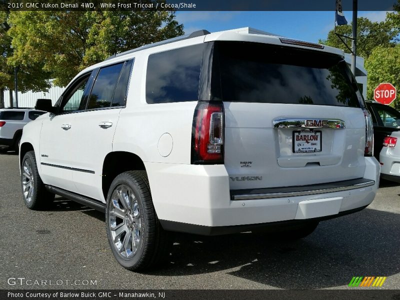 White Frost Tricoat / Cocoa/Shale 2016 GMC Yukon Denali 4WD