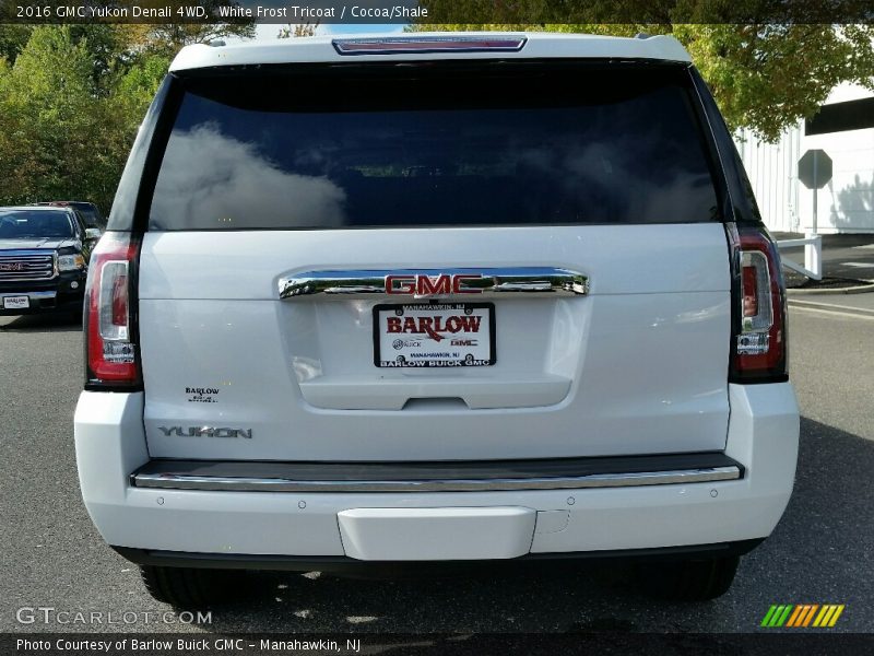 White Frost Tricoat / Cocoa/Shale 2016 GMC Yukon Denali 4WD