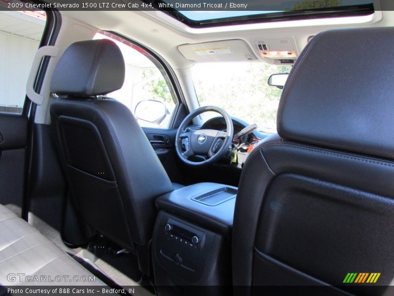 White Diamond Tricoat / Ebony 2009 Chevrolet Silverado 1500 LTZ Crew Cab 4x4