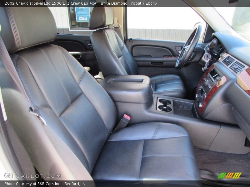 White Diamond Tricoat / Ebony 2009 Chevrolet Silverado 1500 LTZ Crew Cab 4x4