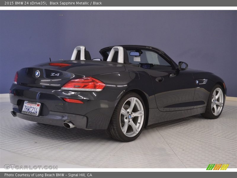 Black Sapphire Metallic / Black 2015 BMW Z4 sDrive35i